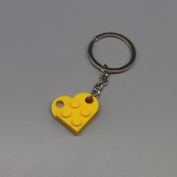 3176 DIY Heart Key Ring Necklace Toys for Children Coupling Plate 2x3 with Rounded End and Pin Hole MOC Building Block Brick
