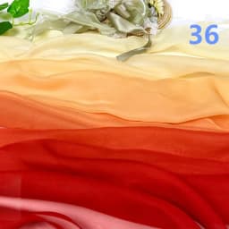 Rainbow Gradient Color Chiffon Fabric 30D Organza Tulle Fabric For Diy Ancient Style Hanfu Wedding Dress Stage Party Decor