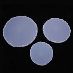 Irregular Round Fruit Disc Tray Resin Silicon Mold DIY Coaster Epoxy Mould Craft