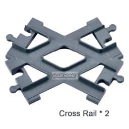 Marumine MOC Block Train Straight Curved Track Crossover Parts Railway Switch Big Size Building Bricks City View Accessories