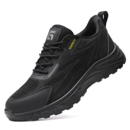 Summer Breathable Men Labor Shoes Lightweight Work Safety Boots Sneakers Anti Nail Indestructible Steel Toe Male Footwear