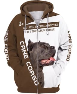 1 Piece Custom Your Picture Never Underestimate An Old Man With A Cane Corso 3D Print Hoodies Men For Women Pullovers Zipper Hoo