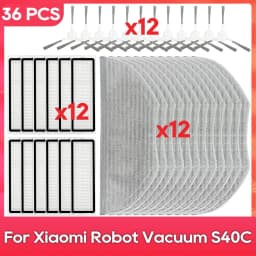 For Xiaomi Robot Vacuum S40C / E101 Parts Accessories Main Side Brush Filter Mop Rag Robot Vacuum Cleaner Consumable