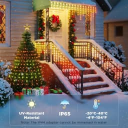 400LEDs Smart Christmas Tree Lights Fairy LED Lights with Star Topper DIY Color Changing App Remote for Christmas Tree Decor