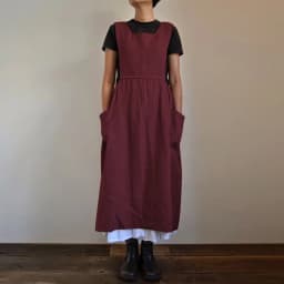 3 Color Oversized S-5XL Loose Cotton Linen Apron Midi Dress For Women Casual Pocket Homewear Solid Color Kitchen Uniform