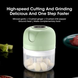 250ml Electric Garlic Masher Crusher Portable Meat Grinder Vegetable Chopper USB Kitchen Food Chopper for Kitchen Gadgets