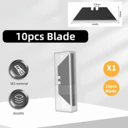 10/30/50Pcs Trapezoid Utility Knife Blades Set Steel Material DIY Art Craft Special Cutter Replacement Tool