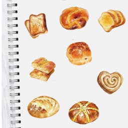 50/100PCS Cute Baking Bread Stickers Nostalgic DIY Streetwear Scrapbooking Creative Paper Laptop Luggage Waterproof Sticker