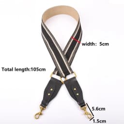 Vintage Rivet Width Shoulder Strap Leather Bag Part Accessories Apply To Saddle Bag Canvas Stripes Belt Shoulder Strap 105cm