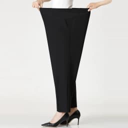 Extra Large Mom Summer Straight Pants Middle-Aged Women Elastic High Waist Grandma Ice Silk Cropped Pants Female Casual Pants