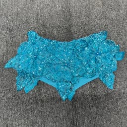 YOUR BUMP CURVE 2026 NEW Embroidered 3D Flower Sexy Cocktail-Style mini Hot Pants Featuring Embellishments Sequins Zippered