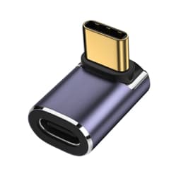 USB4.0 40Gbps OTG USB C 90 Degree Adapter 100W 5A Type C to Type C Fast Charging Converter USB C Data Adapter For Macbook 8K60HZ