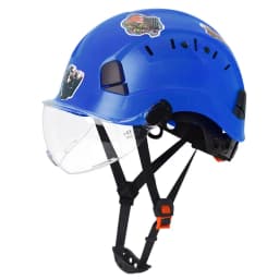 Construction Safety Helmet with Visor DIY Stickers For Engineer ABS Hard Hat Industrial Work Cap Rescue Head Protection CE ANSI