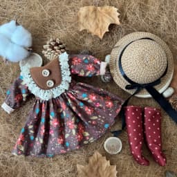 BJD Doll Clothes 30cm 1/6 Scale Winter Dress and Cute Hat Accessories for Girl's Gift Outfit