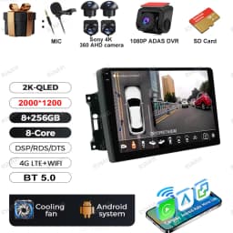 Android 15 Car Radio For Jeep Wrangler 3 JK 2007 - 2018 Head Unit Wireless Carplay Auto GPS QLED DVD Multimedia Navigation BT