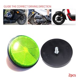 2pcs Circular Reflector Universal Car Trucks Motorcycle Night Reflector Refraction Light Part Motorcycles Accessories