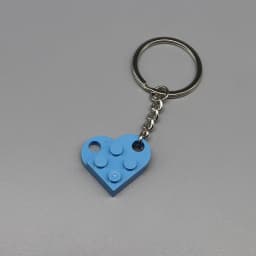 3176 DIY Heart Key Ring Necklace Toys for Children Coupling Plate 2x3 with Rounded End and Pin Hole MOC Building Block Brick