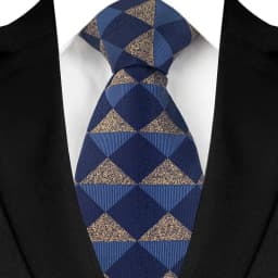 Luxury 8CM Mens Necktie Brown Blue Color Dot Stripes Solid Tie For Man Groom Jacquard Woven Neck Tie For Business Wedding Party