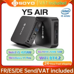 Soyo Mini Pc Y5 Air Intel I5 4250U 8Gb Ram 128Gb Rom Windows 11 Pro Wifi Bt4.2 Desktop Computer