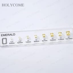 Updated Free Custom LOGO Kit Fancy Shapes CZ Diamond Carat Chart Comparison Set Reference White Pink Yellow Gemstone Selectable