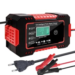Car Battery Charger Full Auto Motorcycle 12V 6A Pulse Repair LCD Display Smart Fast Charge AGM Deep cycle GEL Lead-Acid Charger