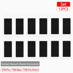 For Ecovacs Debot T30 Pro Omni /T30 Max / YEEDI M12 Pro+ Accessories Main Side Brush Filter Mop Dust Bag Replacement Spare Parts