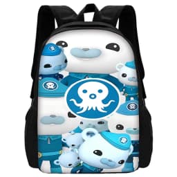 Child School Cartoon O-Octonauts Backpack with Lunch Bags ,Pencil Bags ,School Bags for Boys Girls Best Gift