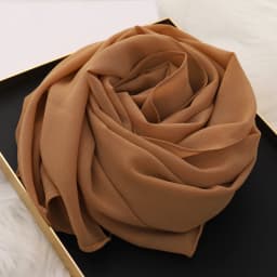 2025 Muslim Hijab Scarf With Zipper Plain Bubble Chiffon Ready to Wear Veiled Hijab Wrap Solid Shawls Headscarf Turban Ramadan