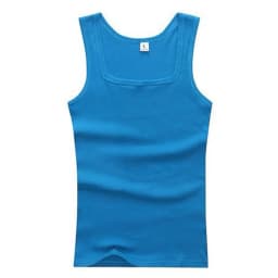HOT Summer Pure Cotton Vest Basic Sleeveless Tank Top Fitness Vest Elastic T-shirt Bodybuilding Vest Casual Sports Tight Tees