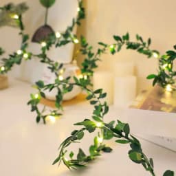 LED String Lights 2M/5M/10M Maple Leaf Wedding Garland Christmas Fairy Light for Home Bedroom Wall Patio Ramadan Decoration 2025
