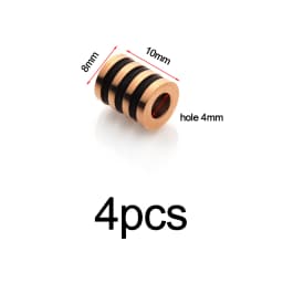 4-10pcs Stainless Steel Big Hole Beads Loose Spacer Beads For Diy Bracelets Jewelry Making Paracord Knife Lanyard Accessories