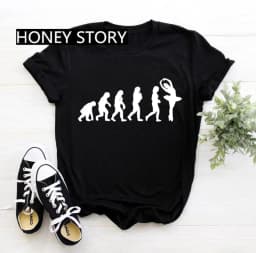 Dance Letter Print T Shirt Ballet Silhouette Monogram Print Women's T-shirt Loose Aesthetic Tops Graphic T Shirts Pro Choice