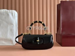 2/6/14PCS Black,light gold Acrylic Bamboo Handles With Lock U Shape Bag Strap For Replacement Handbag Shoulder Gift Accessories