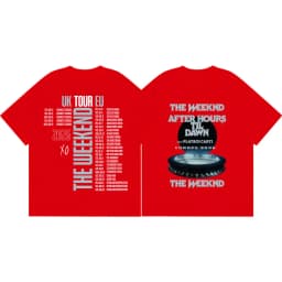The Weeknd After Hours Til Dawn Tour 2026 Merch T Shirts Fashion Hip Hop Short Sleeve T-shirts Men Women Casual Cotton T-shirt