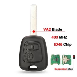 jingyuqin Remote Car Key 433mhz ID46 For aygo Peugeot 106 107 206 306 307 207 407 Partner For Citroen C1 C2 C3 C4 Saxo Picasso