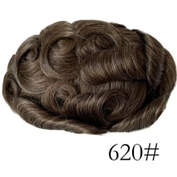 Thinnest 0.03mm Base PU Knot Men's Wig Transparent PU Men Toupee Men's Hair Pieces Unit Hair Replacement System Size 8x10 Inch