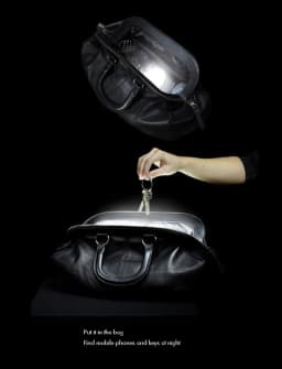 Touch Sensor Handbag Light Heart LED Purse Night Light Bag Lamp with Clip Mother's Day Gift