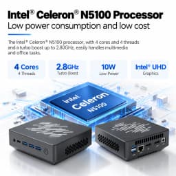 SZBOX MINI PC Intel Celeron N5100 Windows11 PRO 16GB 32GB 1TB DDR4 M.2 NVME SSD WIFI 6 BT5.2 Office Desktop Computer MINI Laptop