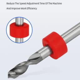 TOOLEYE 10pcs 0.1-1.0mm PCB Drill Bit Micro Carbide Drill Bit Printed Circuit Board Wood Modeling Mini CNC Metal Drill Bit Set