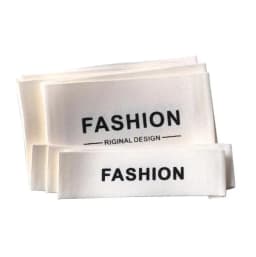 Custom Garment Cotton Labels Washable Polyester Label Customized Cotton Tags Clothing Printed Labels With LOGO