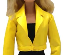 New 30cm 1/6 PU Leather Dress Jacket Set Daily Wear Accessories Clothes for Barbies Doll