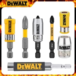 DEWALT PH2 HSS Bit Impact Yellow Silver Magnet Rng Sleeve Hexagonal Extension Rod Carpentry Screwdriver Power Tool Accessories