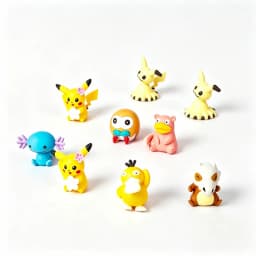 32Pcs Cute Cartoon Anime Eraser Blind Bag Random Mini Pocket Biological Desktop Decoration Collection Campus Supplies Gifts
