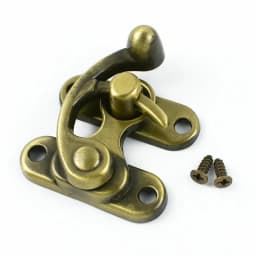 1-5Pcs 45X37mm Box Toggle Latch Hasp Metal Lock Decor Hasps Hook Clasp Curved Buckle For Jewelry Chest DIY Hardware Accessories