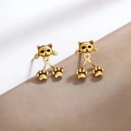 Cute Rabbit Red Heart Asymmetry Stud Earrings For Women Sweet Daisy Flower Animal Earring Birthday Party Wedding Jewelry
