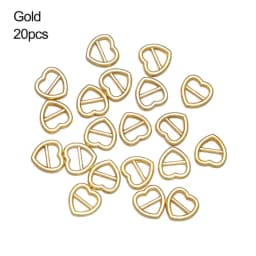 Newest 20/40pcs 4mm Mini Ultra-small Tri-glide Buckle Belt Heart Shaped Buckle Doll Bag Buckles Diy BDoll