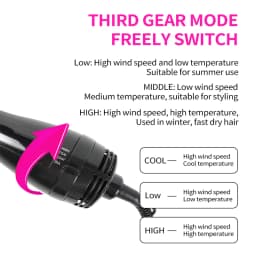 3 In 1 Hot Air Brush One Step Hair Dryer Styler Volumizer Straightener Curling Comb