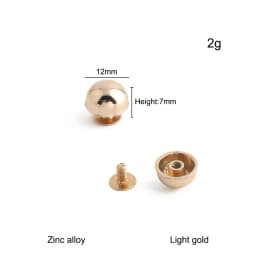 30/100/200PCS 8-20mm Mushroom Dome Bolt Metal Round Button Rivets For Handbag Clothing Decoration Screw Back Studs Accessories