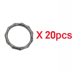 5-30pcs DIY Metal Bamboo Spring Ring 19-38mm Round Connector Buckle for Clasps Bag Handbag Carabiner Pendant Jewelry Accessory
