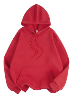 Basic Winter Womens Solid Hoodies Strecth Fleece Comfortable Sweatshirts Loose Pocket Warm Clothes New Street Female Pullover